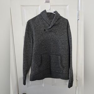 Express Charcoal Shawl Collar Sweater